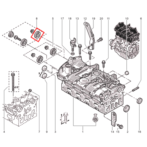 RN 002267-S RETENTOR DO COMANDO DE ESCAPE 2.0 16V F4R 28X47X5.5  7701471629 -4-